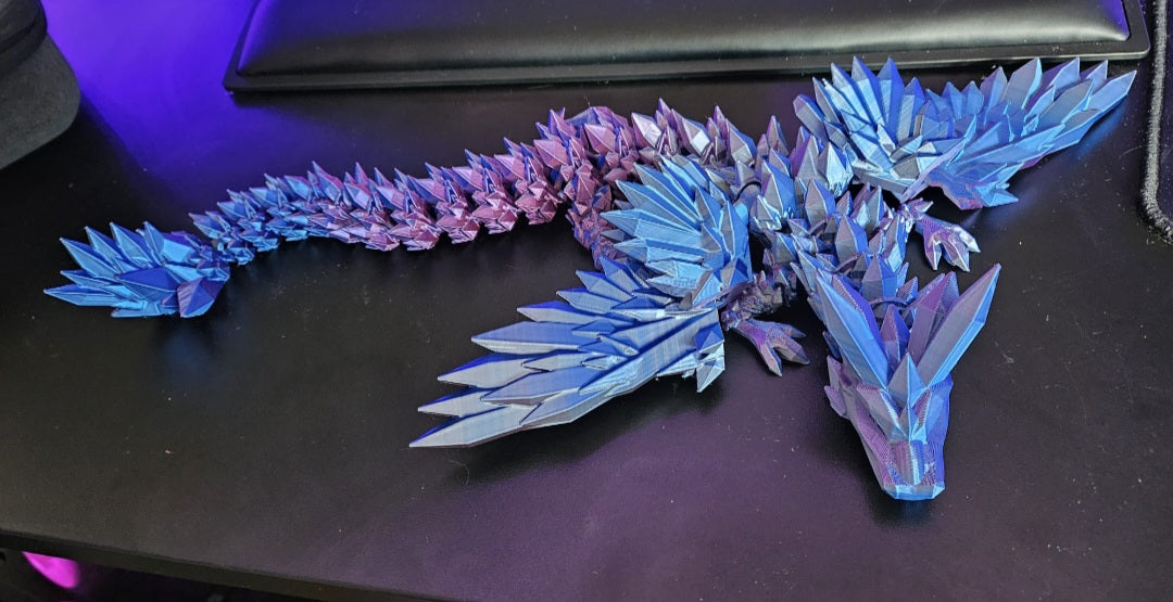 Articulated Winged Crystal Dragon